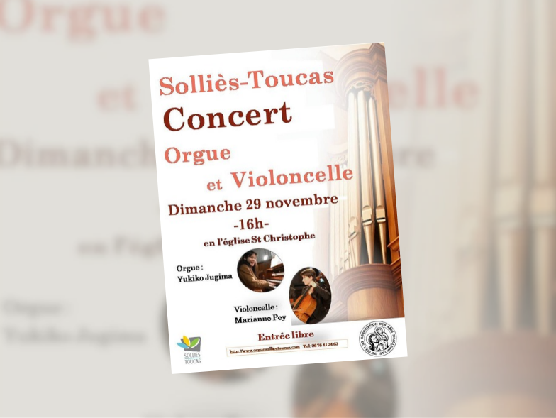 Concert orgue et violoncelle Association