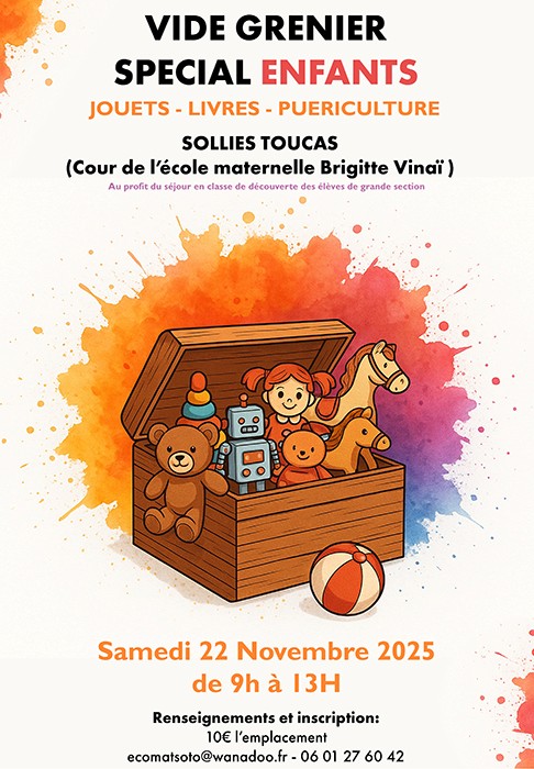 vide grenier special enfant