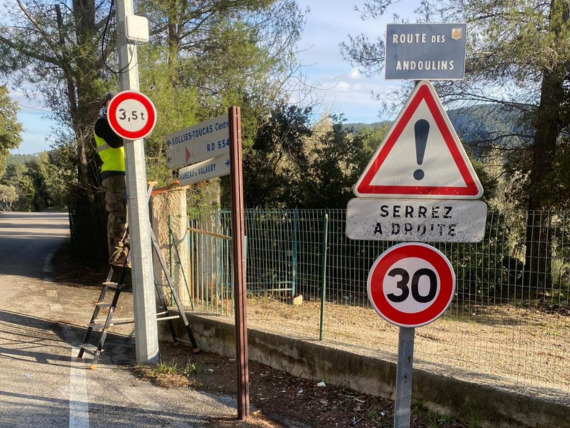 Effondrement route des Andoulins